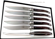 Eschenholz FORGE DE LAGUIOLE Steakmesser poliert wasserbestndig Set 6-teilig