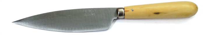13 cm  PALLARÈS Messer Breite Klinge  Holzgriff  Carbonstahl