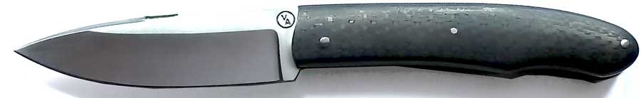 VENT D AUBRAC Modell TRAPU  Taschenmesser klappbar 12 cm Carbonfaser