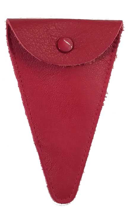 1909 RDTER Stecketui 10 cm Leder rot