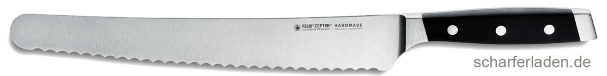 FELIX FIRST CLASS Italienisches Brotmesser Wellenschliff 26 cm