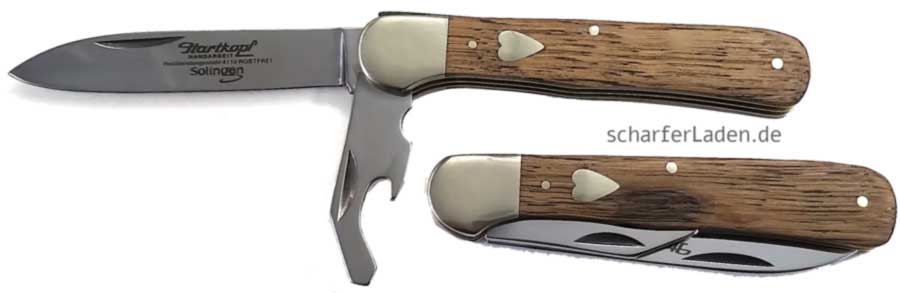 125 HARTKOPF knife  Federdrcker Oak