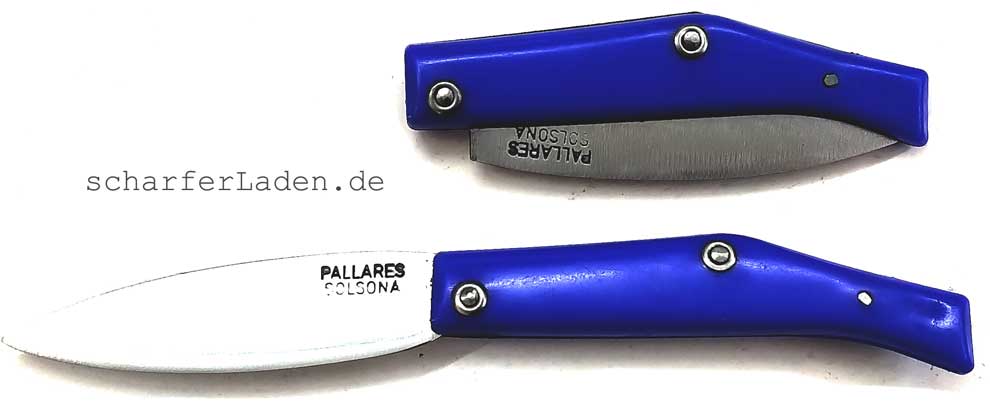 PALLARÈS COMUN 00  Taschenmesser blau Carbonstahl 7 cm