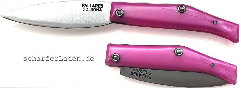 PALLARÈS COMUN 00  Taschenmesser pink Carbonstahl 7 cm