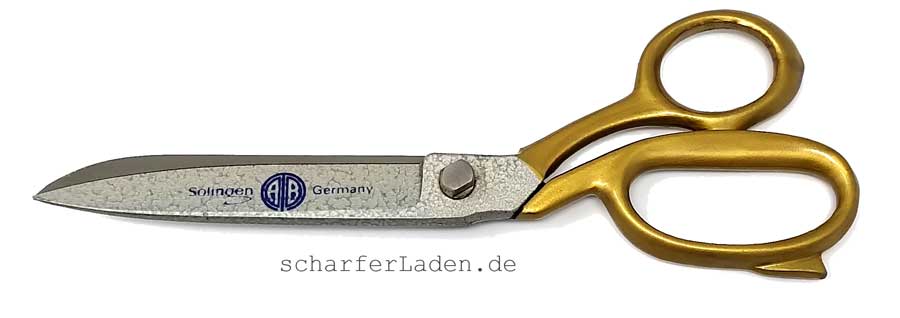 18,7 cm KARSCHLDGEN HAMMERSCHLAG Schneiderschere goldfarbig 7 Zoll