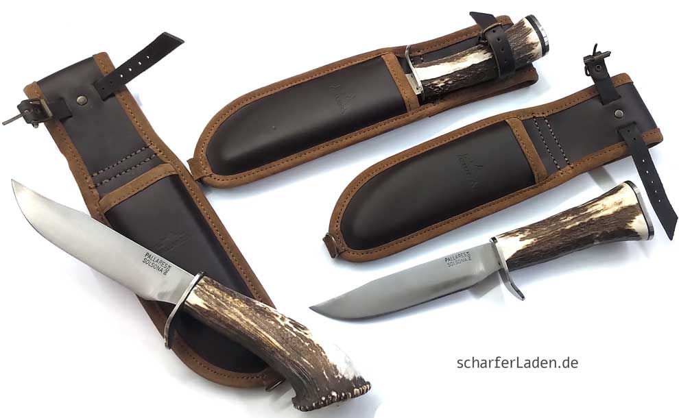 PALLARS Model HUNTING KNIFE Buckhorn leather case
