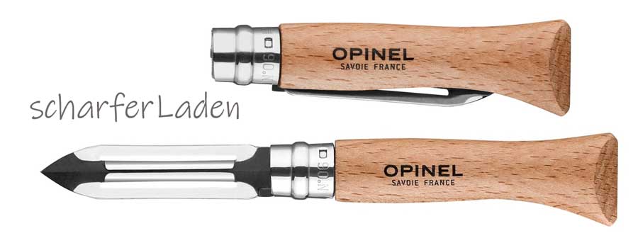 OPINEL Peeler foldable with wooden handle