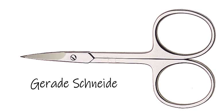 1909 RDTER Cuticle Scissors nickel-plated, straight cut