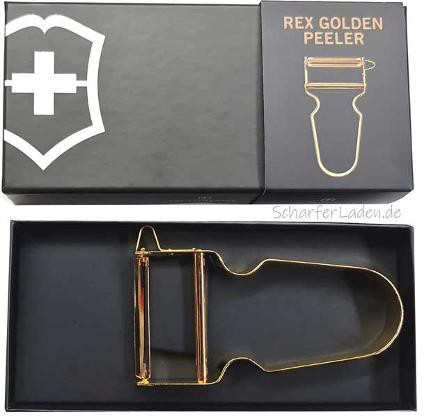 VICTORINOX Model REX peeler gold-plated