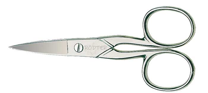 WILHELM HALBACH Nail scissors 10,8 cm curved micro serration polished nickel plated