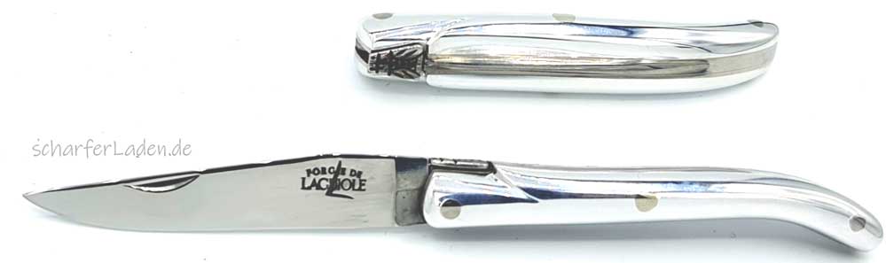 7 cm FORGE DE LAGUIOLE Taschenmesser Miniatur Aluminium poliert