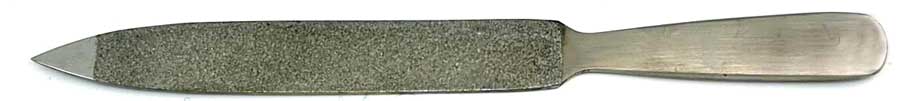 DREITURM Saphir-Nagelfeile Edelstahl  12,5 cm