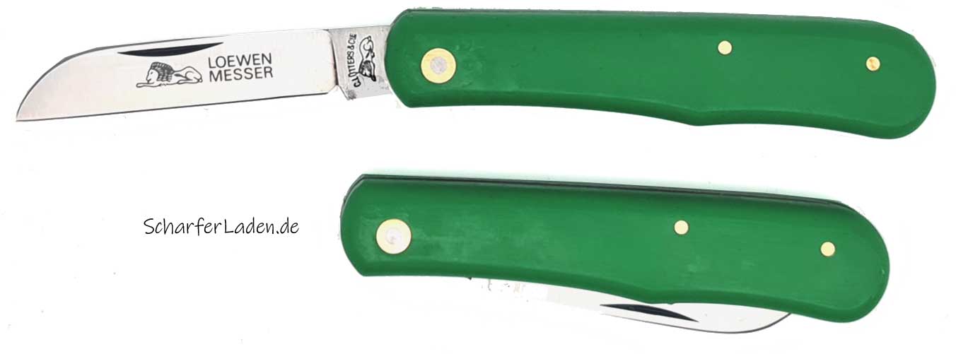 LWENMESSER Model 1155 Pocket knife green cast steel 1-piece