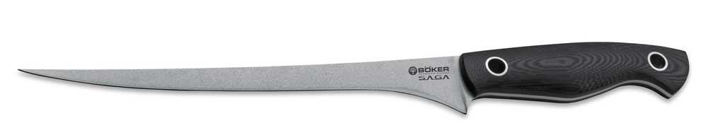 BKER Saga Filleting Knife G10 Stonewash