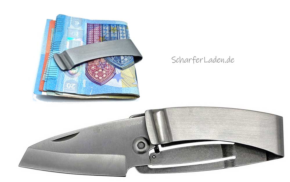 TRUE UTILITY CLIPSTER pocket knife and money clip.