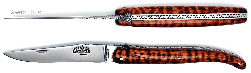 FORGE DE LAGUIOLE Serie LUXE Pocket Knife Plein Manche snake wood