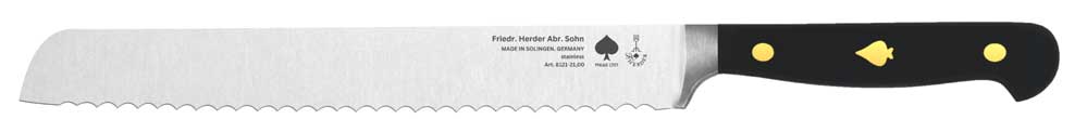 FRIEDRICH HERDER ABRAHAM SON- PIKAS 1727 Bread knife 21 cm