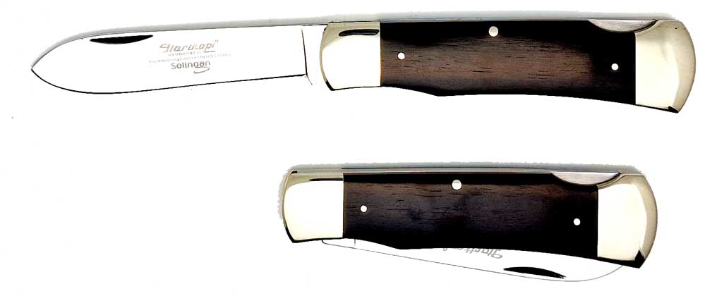 297 HARTKOPF pocket knife ebony without engraving plate