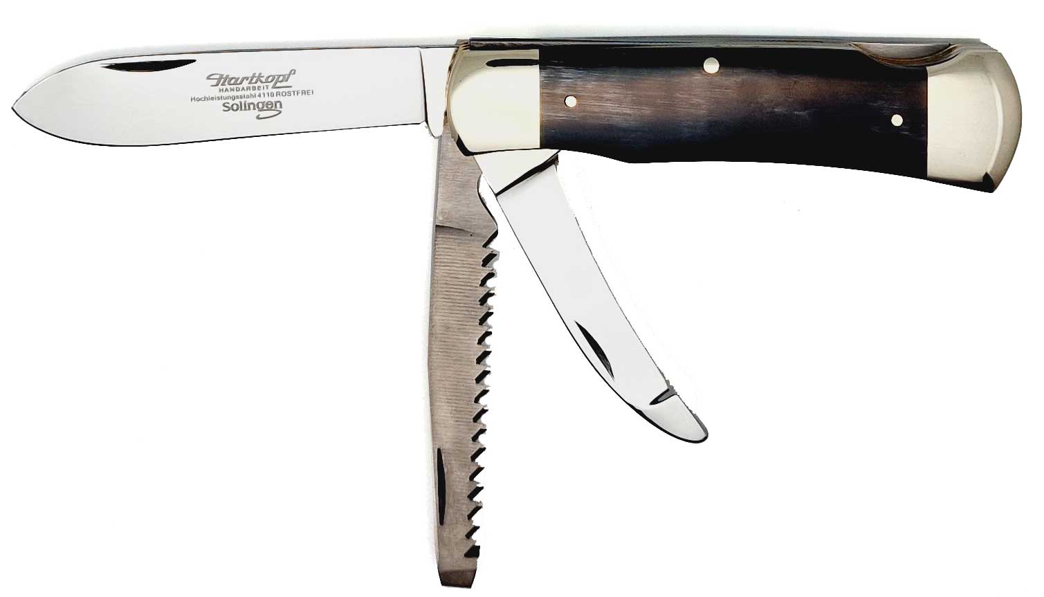 HARTKOPF Model 297 Pocket knife Horn  3-piece