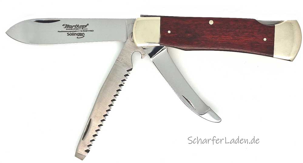 297 HARTKOPF Pocket Knife Redwood 3-piece
