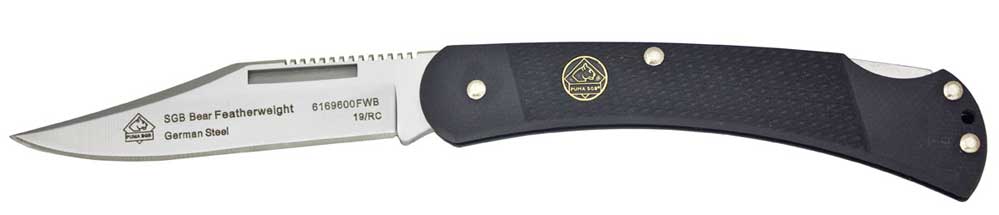 PUMA Pocket Knife SGB Bear Featherweight black G10