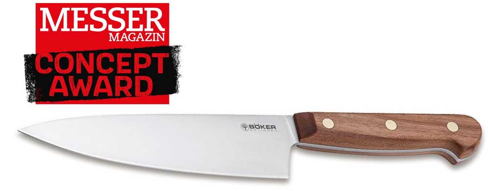 BKER COTTAGE CRAFT Chefs knife small Carbon steel Plum wood