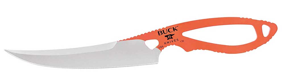 BUCK PAKLITE 136 BONING Hunting knife orange stainless Pouch