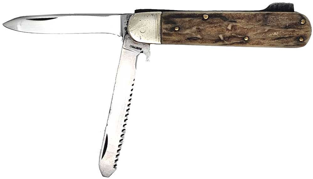 HUBERTUS pocket knife staghorn VINTAGE 1980