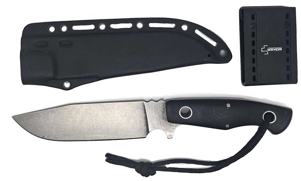 Bker Plus Rold knife fixed with sheath and belt holder