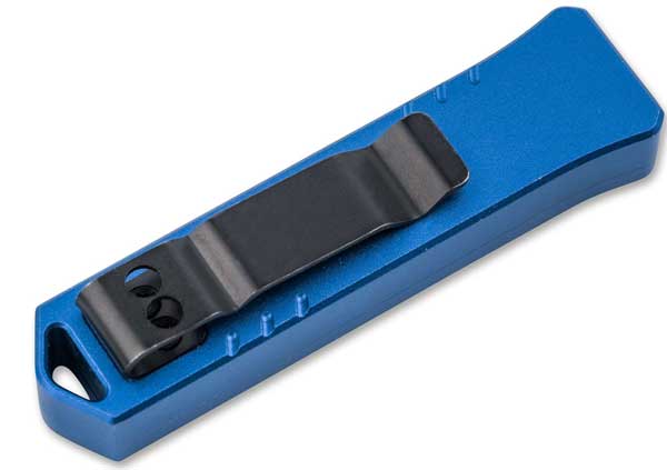 BKER PLUS Micro USB OTF Springmesser blau