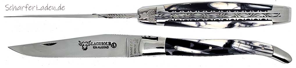 LAGUIOLE EN AUBRAC Pocket Knife Double Blade Mammoth Ivory Crust