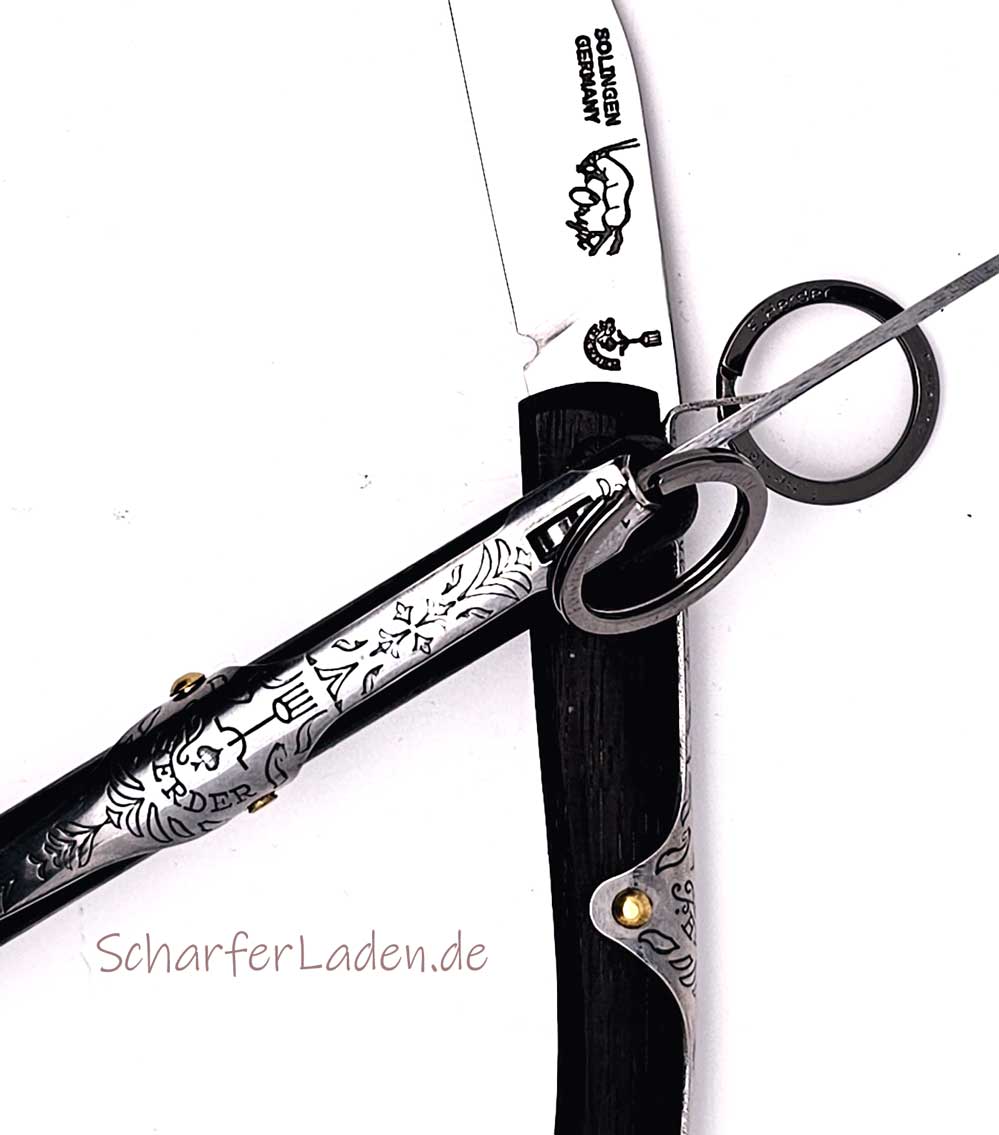FRIEDRICH HERDER Pocket knife ORYX Black oak Carbon steel