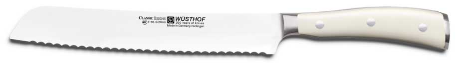 WSTHOF CLASSIC IKON Brotmesser Wellenschliff crme 20 cm