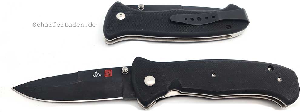 Al Mar pocket knife Sere 2000 pocket knife black First Produktion Run