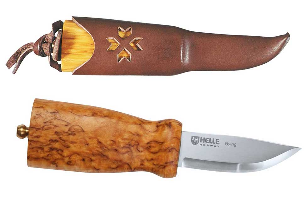 Original Helle knife model - Helle Nying with leather sheath