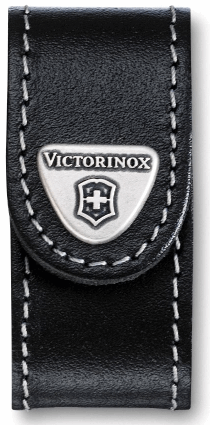 VICTORINOX  Grteletui Leder schwarz 9 cm schmal
