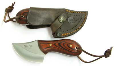 Muela Mouse knife with leather sheath