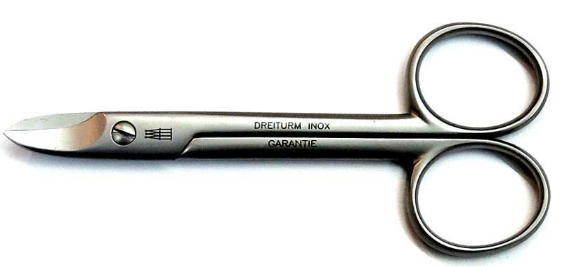 DREITURM crown scissors nail scissors 10.2 cm micro serration stainless