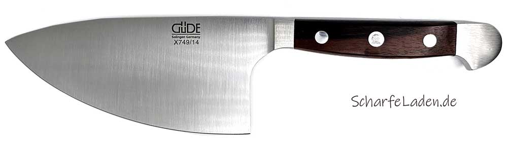 GDE Serie ALPHA ebony herb knife model SHARK