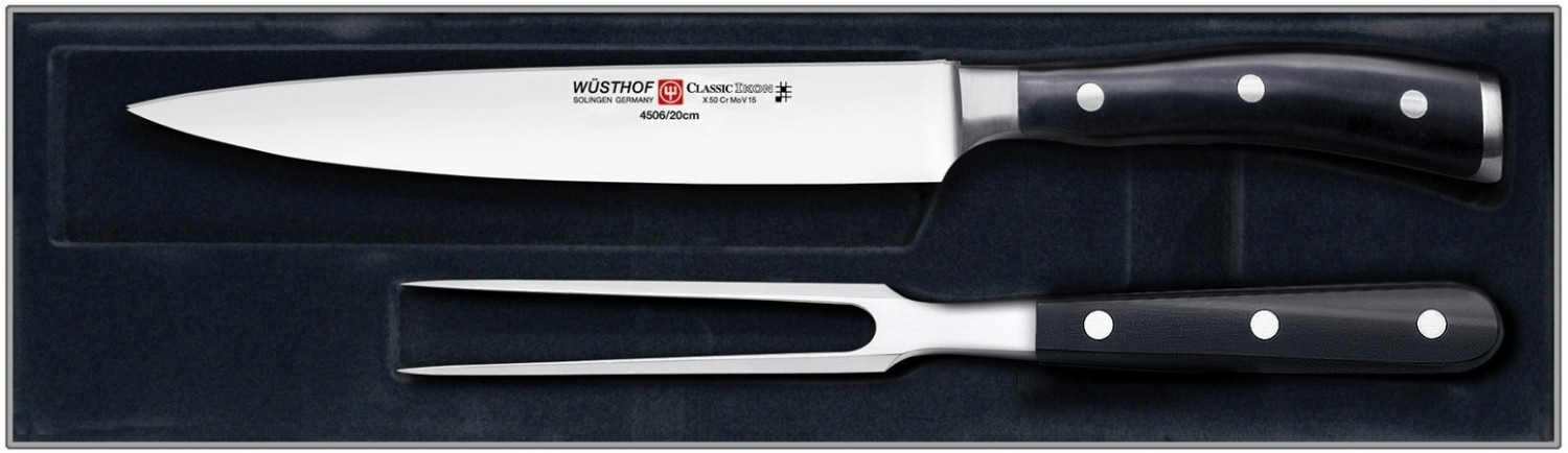 WSTHOF Classic Ikon carving set with 2 items