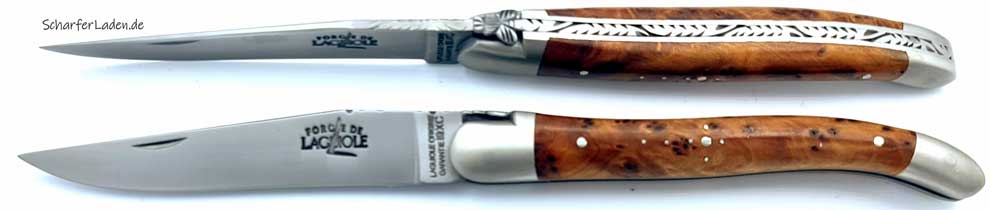 FORGE DE LAGUIOLE Serie LUXE Pocket Knife Carbon Steel Thuja Wood