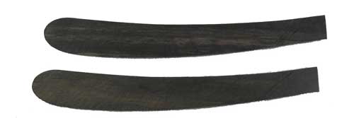 Ersatzschalen 2 Griffschalen Rasiermesserschalen  in Ebenholz für Rasiermesser