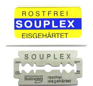 10 Razor blades Souplex German Prodcut  Razor blades from Solingen