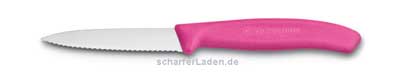 Messer mit Welle  8cm Pink