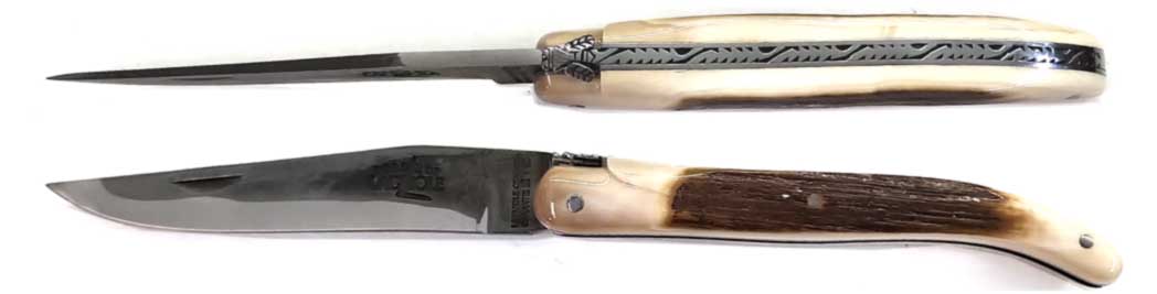 FORGE DE LAGUIOLE Serie LUXE Model BRUT DE FORGE Pocket Knife Plein Manche Mammoth Ivory