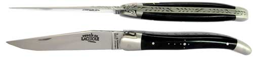 11cm FORGE DE LAGUIOLE Serie LUXE pocket knife ebony satin finish