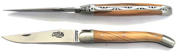 12cm FORGE DE LAGUIOLE Serie LUXE Pocket Knife folding olivewood