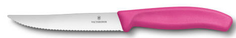 VICTORINOX SWISS CLASSIC Steakmesser Wellenschliff pink