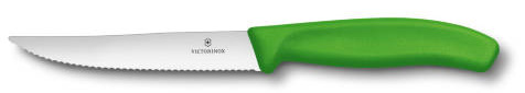 VICTORINOX SWISS CLASSIC Steakmesser Wellenschliff grün