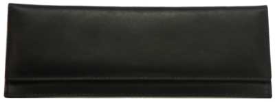 1909 RÖDTER Leather Case black 18,0 cm empty   18 x 6.5 cm